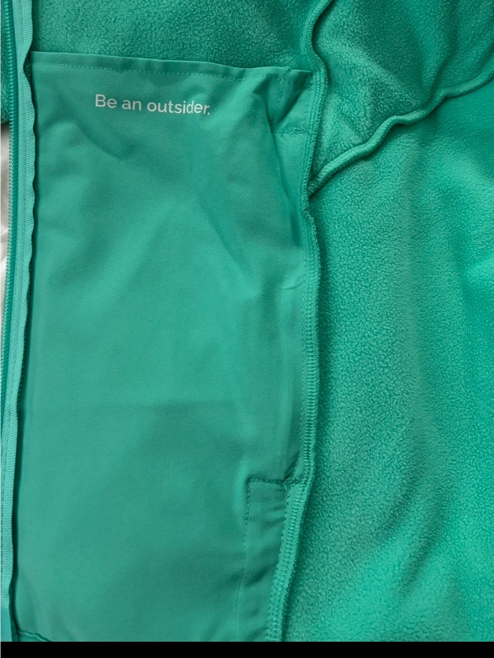 FIGS On-Shift Fleece Jacket Turquoise/Aqua Size XS - Picture 9 of 12